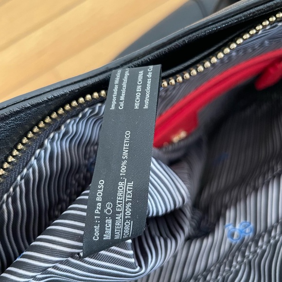 ōe Moda Chlōe black vegan leather tote bag laptop bag - Picture 10 of 13